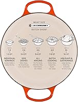 Vista 8 de Le Creuset Horno holandés redondo de hierro fundido esmaltado, 4.5 cuartos de galón, Marsella