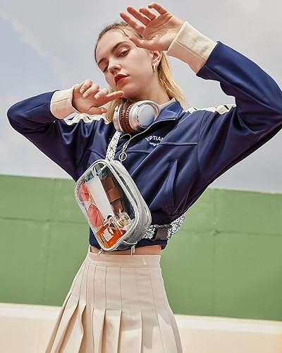 Miniatura 2 de Telena Riñonera transparente para eventos de estadio, bolso cruzado aprobado para conciertos