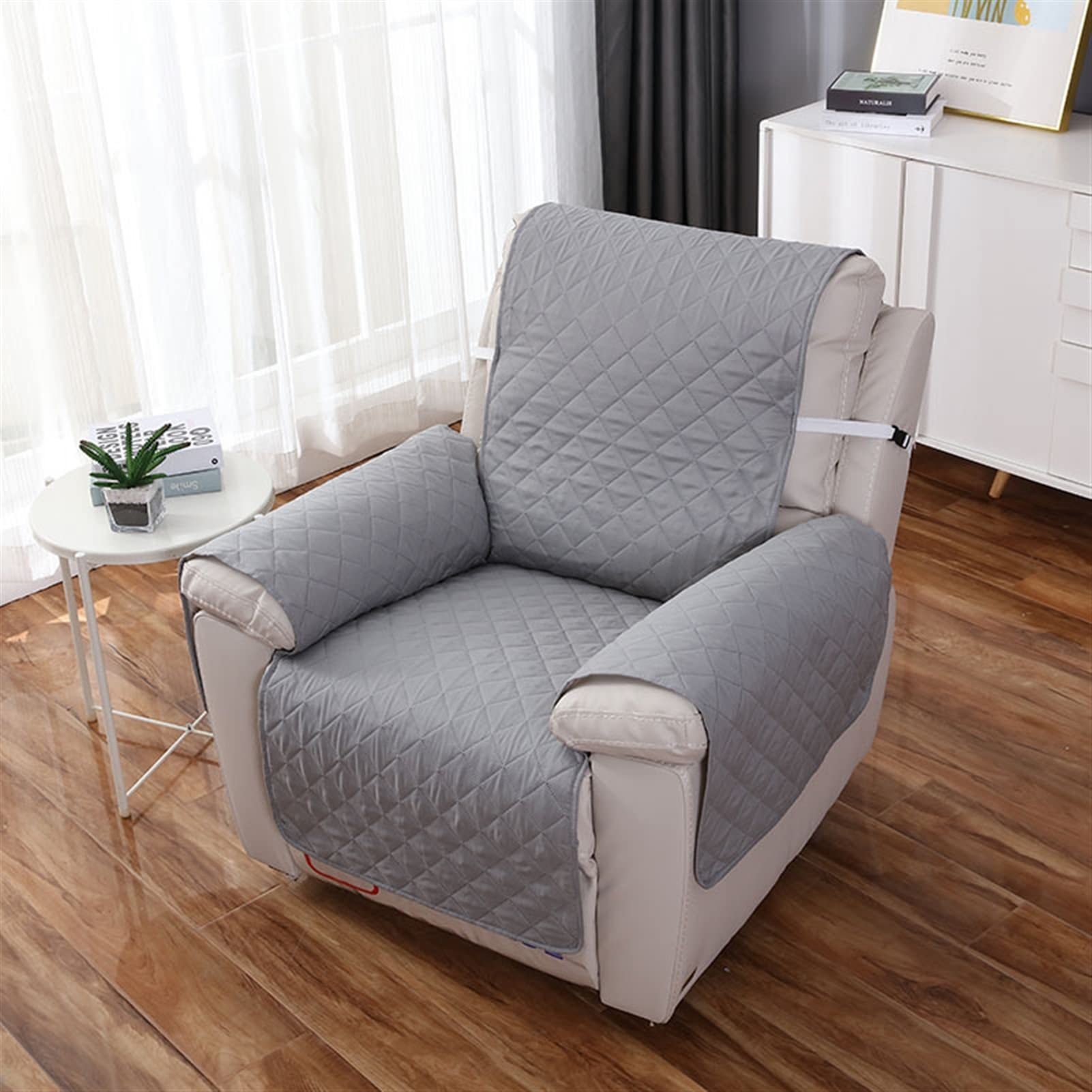 Funda de sillón reclinable impermeable con base antideslizante acolchada