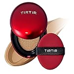 TIRTIR Mask Fit Red Cushion Foundation | Full coverage, Weightless, Skin fit, Satin Glow Finish, Korean Makeup BB Foundation, beauty, Tattoo cover up, Buildable (34W Toffee, 0.63 Fl Oz)
