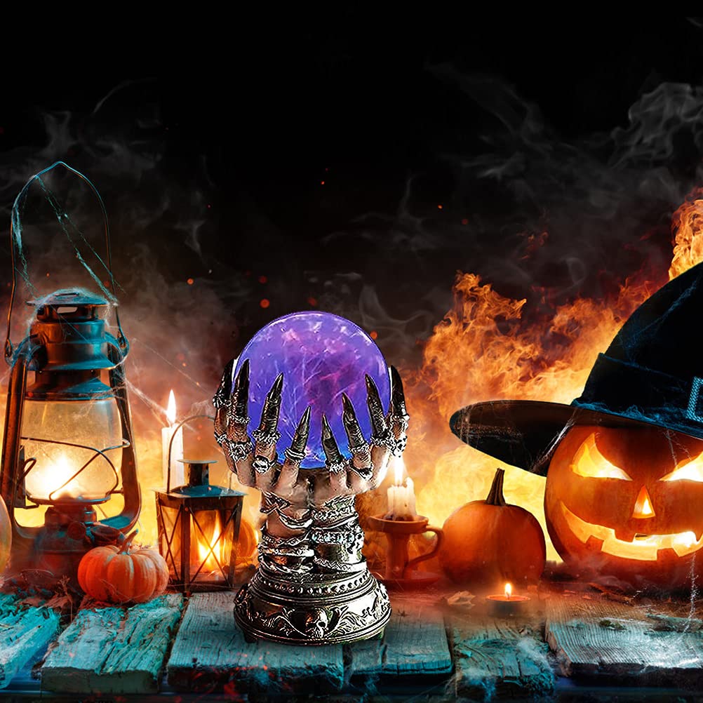 Bola de Cristal y Halloween Bola Intermitente Mágica para Decoración de Halloween