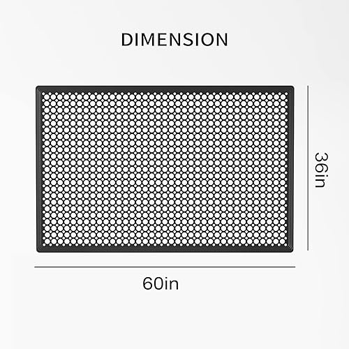 Vista 32 de ROVSUN Tapete de goma entrelazado resistente de 36 x 36 pulgadas, tapete comercial antideslizante con orificios de drenaje, diseño antifatiga