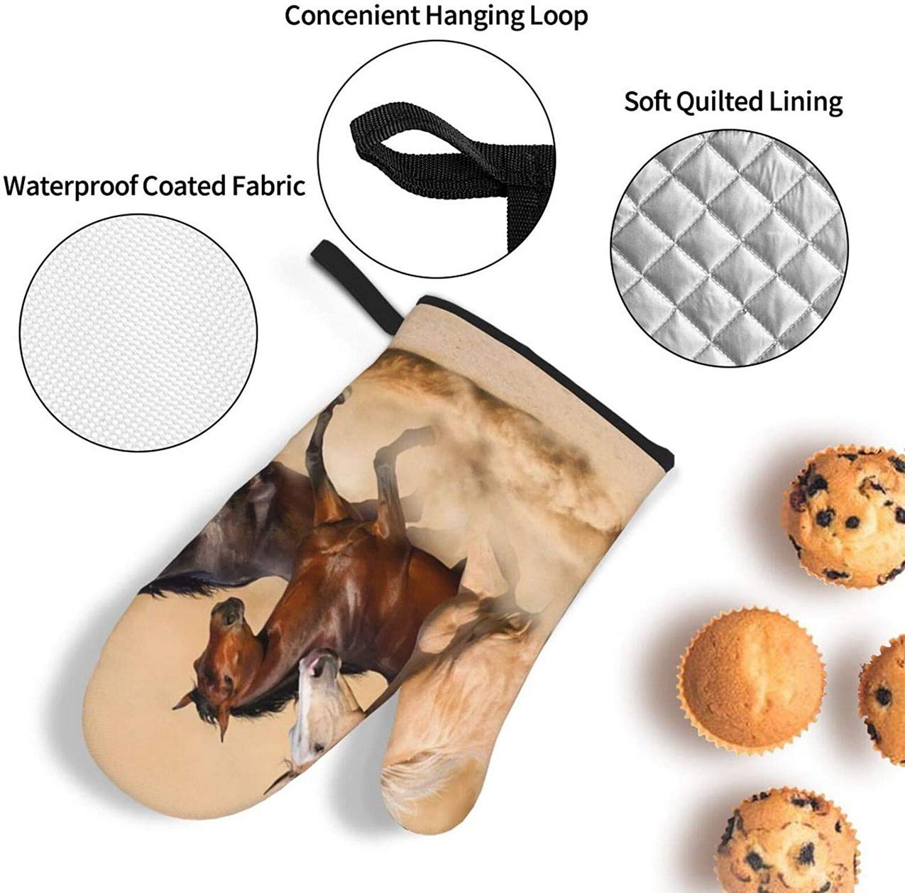 Gants De Cuisine Doubles Pour Cochon D'Inde, Yoga, Maniques Résistantes