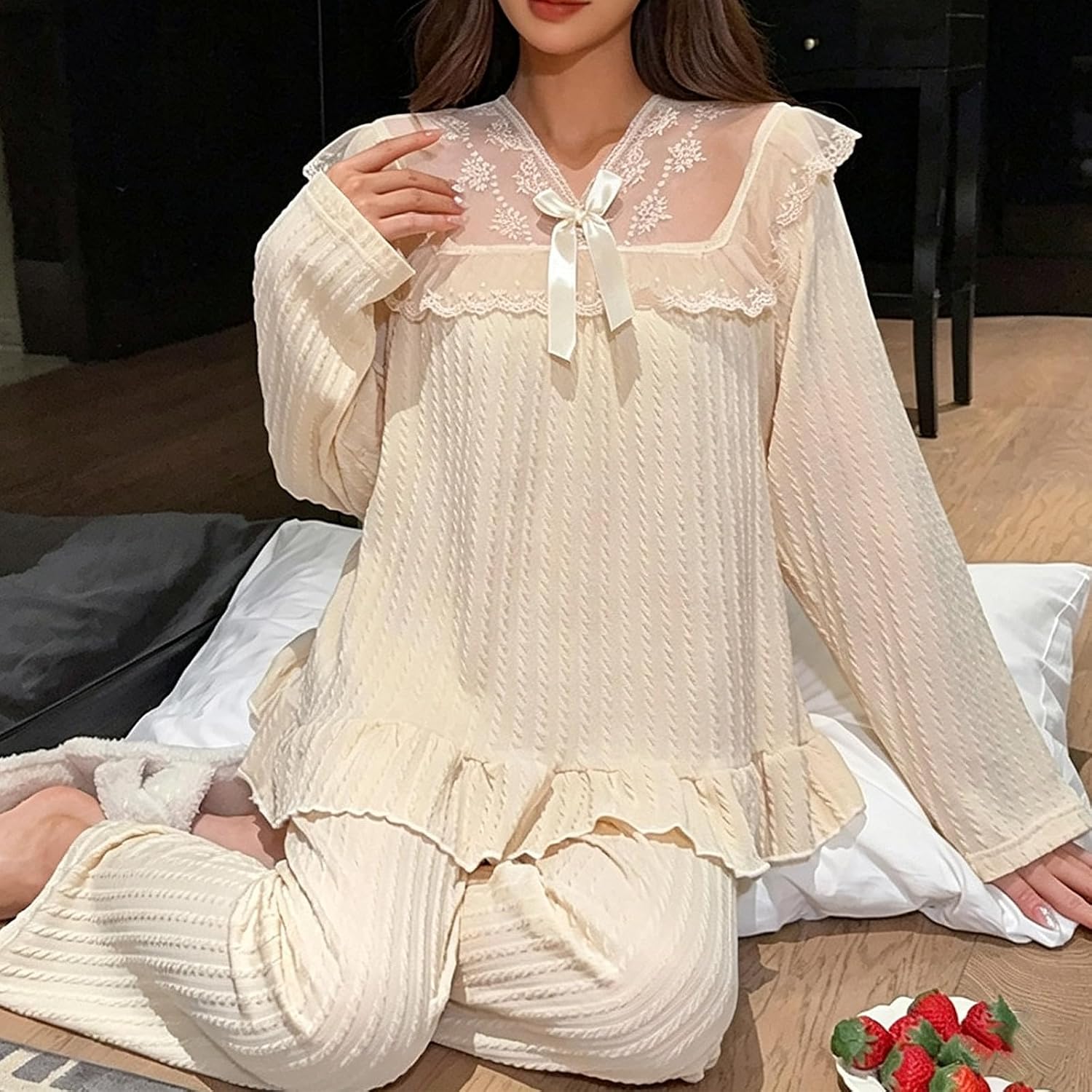 Plus Size 2 Piece Lounge Sets for Women Pajamas Set PJ Sleepwear