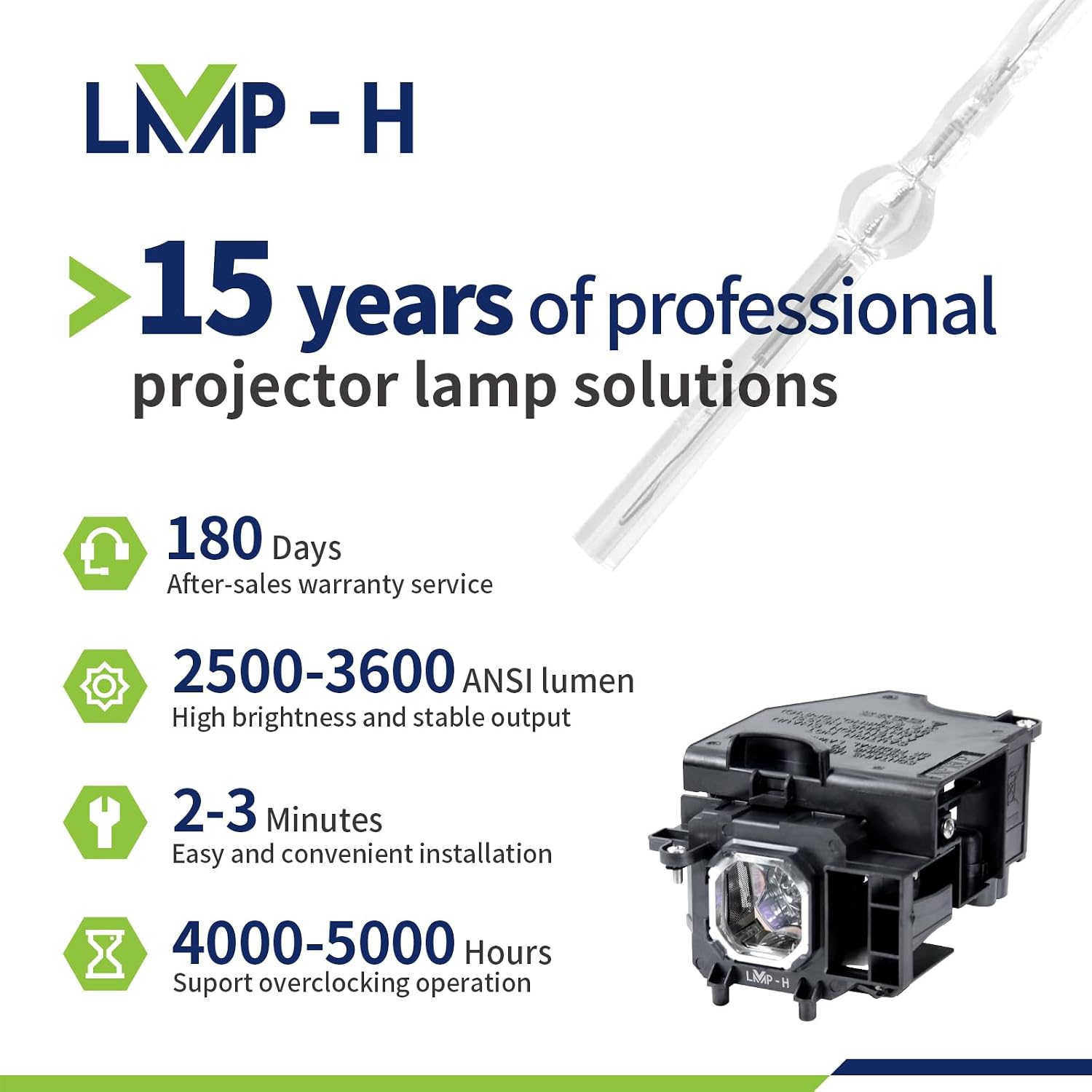 NP16LP/60003120 Replacement Projector Lamp Bulb for NEC P350X M300W M311W M350X M361X UM280W NP-P350X NP-M300W NP-M300WG NP-M311W NP-M311WG NP-M350X NP-M350XJL NP-M361X ViewLight M300W M311W