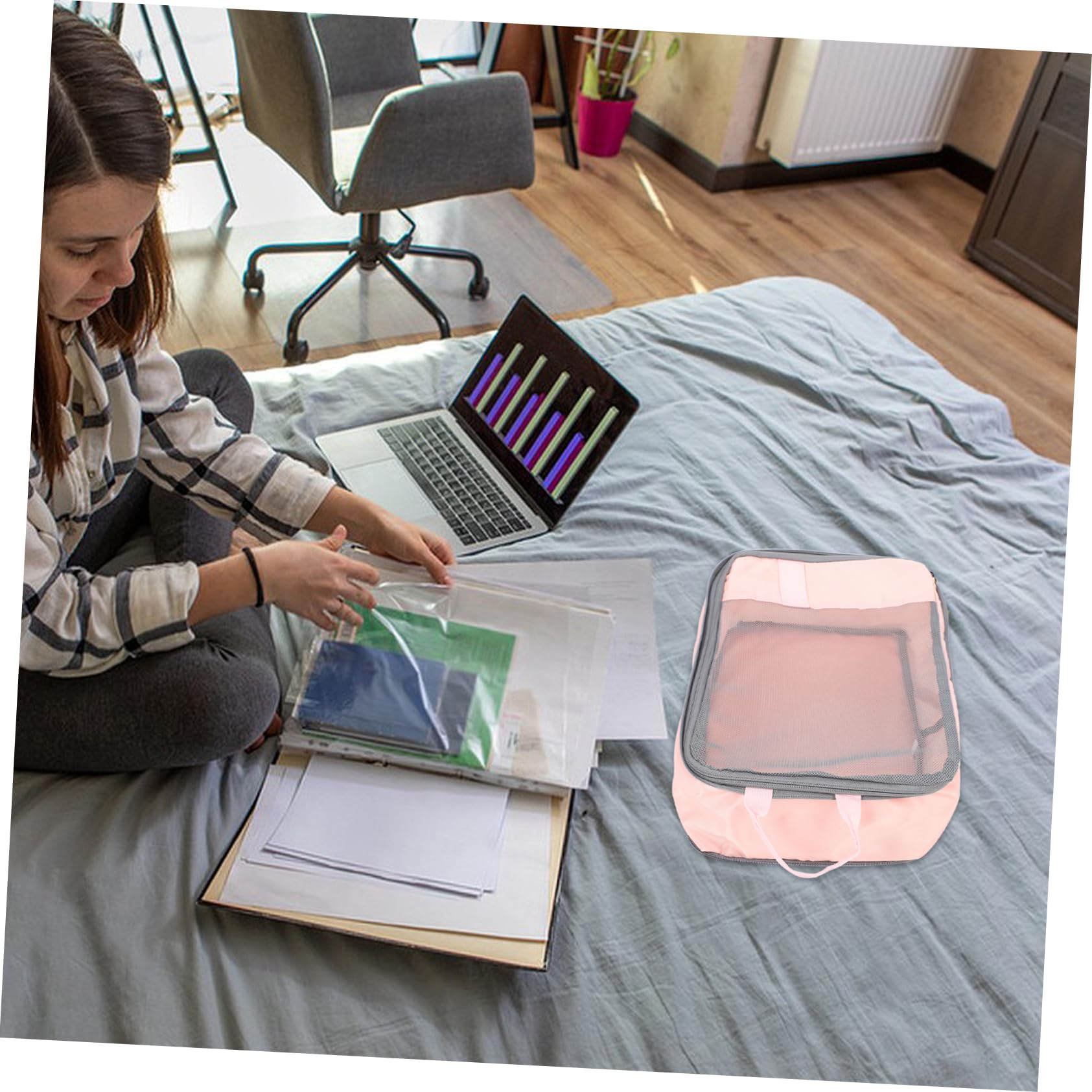 FOMIYES 3piezas Cubos De Embalaje Compresión para Viaje Bolsas De Almacenamiento para Equipaje Organizadores De Maletas para Artículos Esenciales De Viaje
