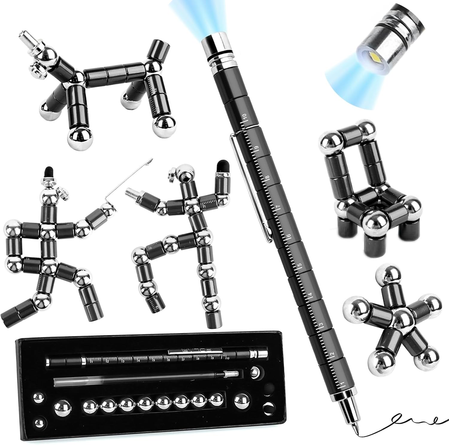 Fidget Pen Gift, Multifunction Stress Relief Fidget Toy for Teens and Men