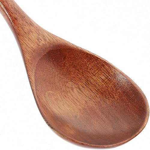 Miniatura 4 de FELTECHELECTR Juego de cuchara y palillos de madera, 3 pares de utensilios reutilizables de estilo japonés para viajes de picnic y uso diario