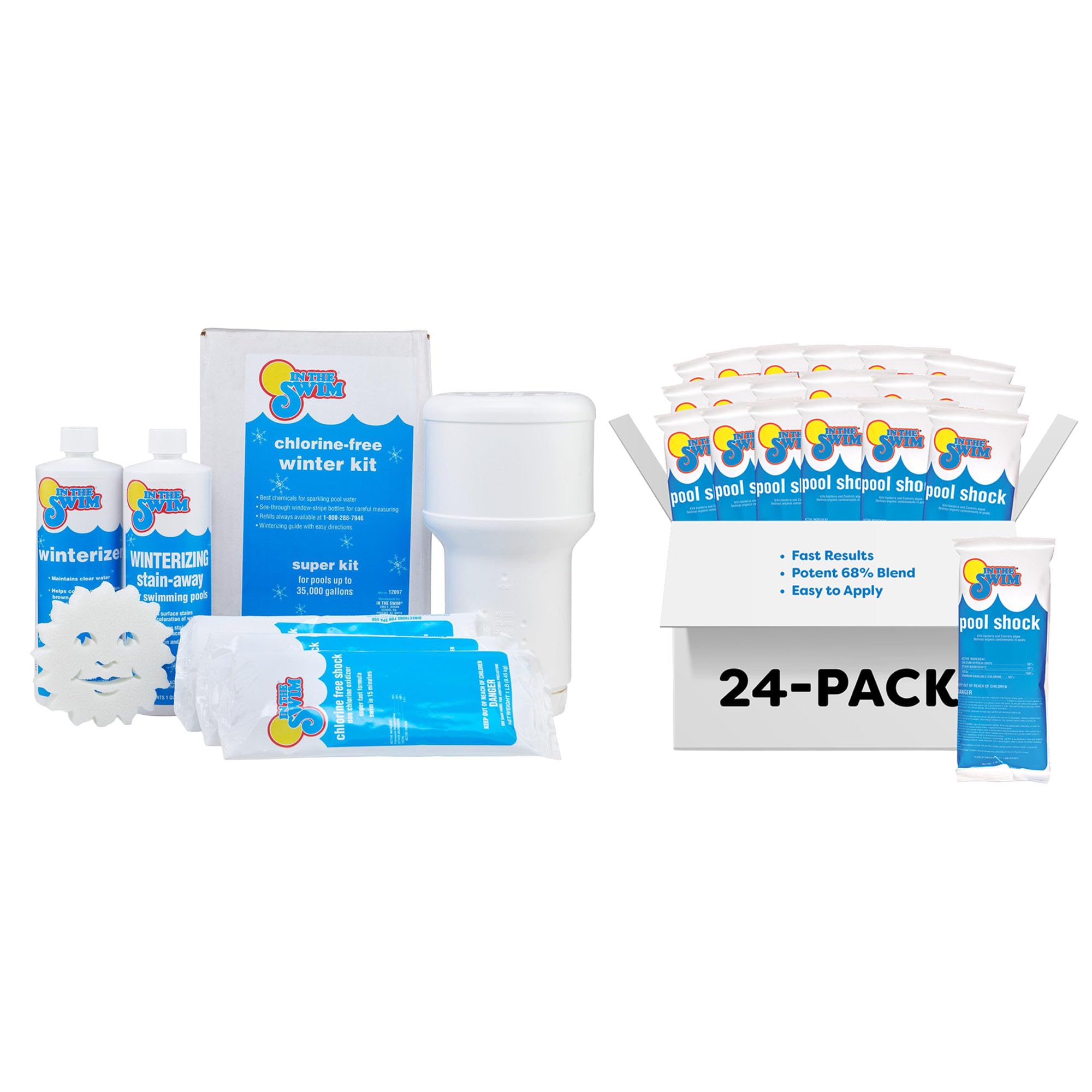 In The Swim Super Pool Closing Kit and Shock Bundle - 35,000 Gallons