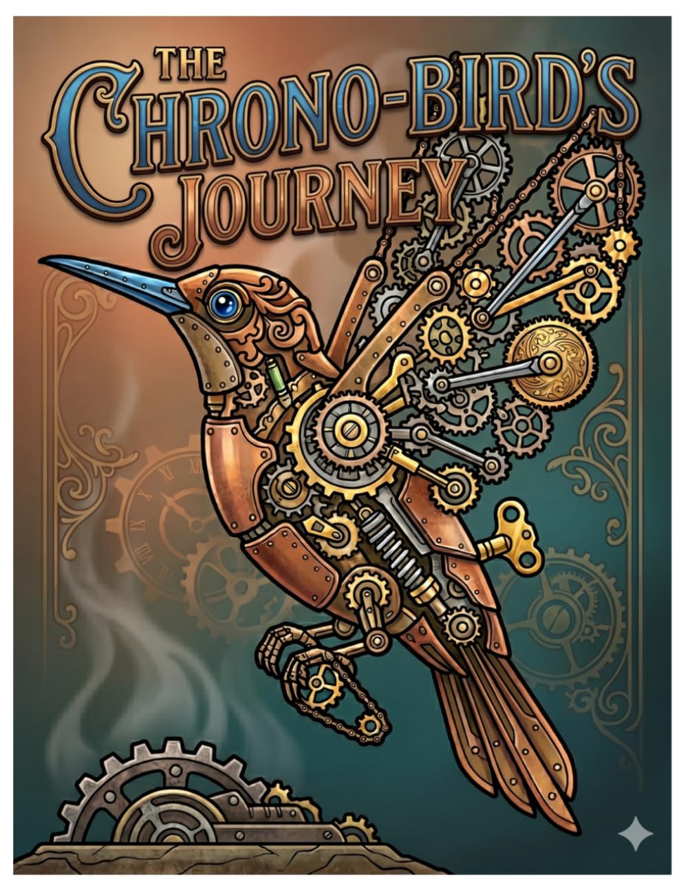 Clockwork Creatures: An Intricate Adult Coloring Adventure: Explore the Mechanical Marvels of Wildlife Through Artistic Coloring