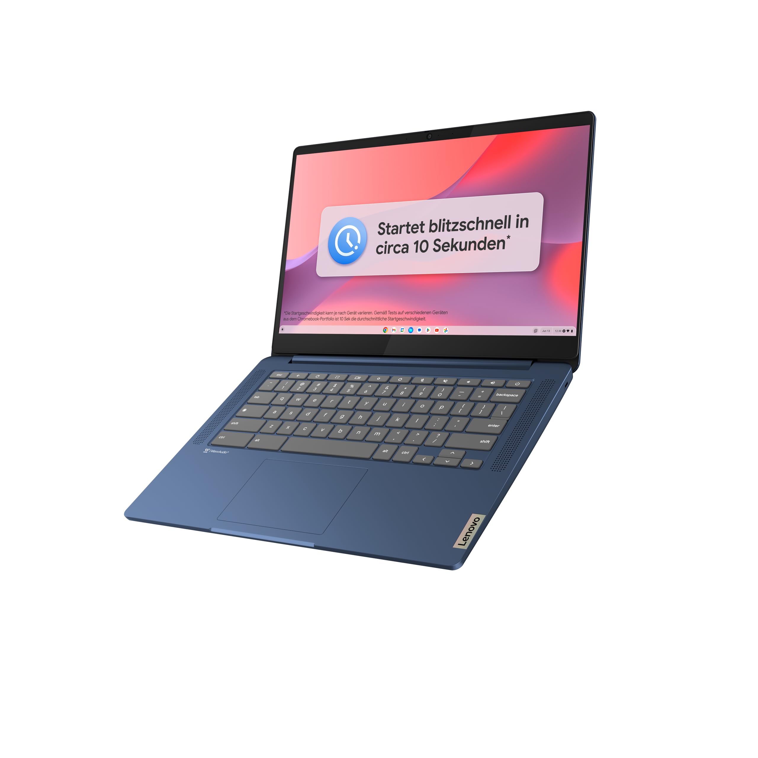 Lenovo IdeaPad Slim 3 Chromebook 14" Full HD Mediatek MT8186 4GB RAM 64GB SSD ARM Mali-G52 Grafik Chrome OS blau