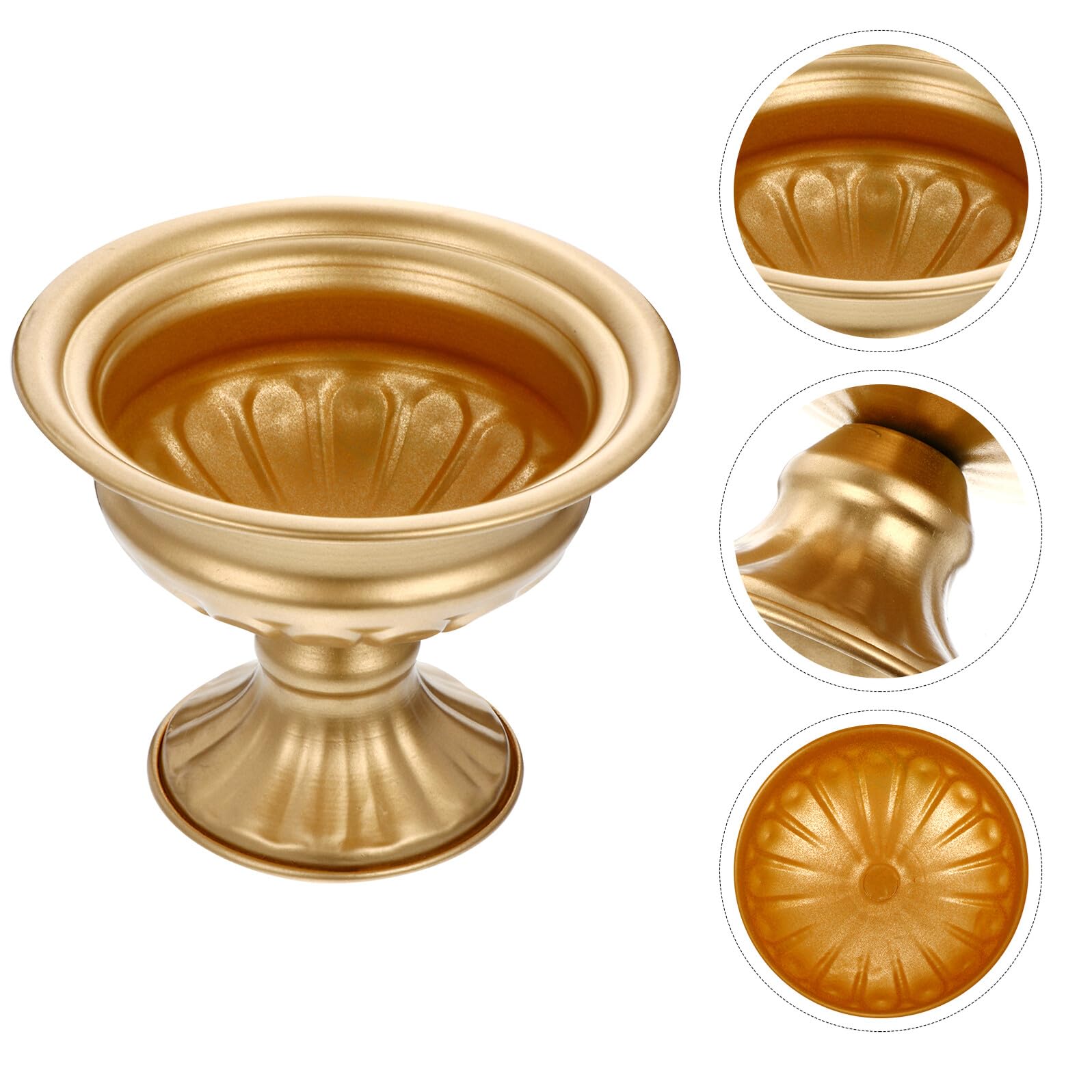 OUNONA Vasi Decorativi e Centrotavola Matrimonio Set 2 Pezzi in Ferro Design Retrò, per Composizioni Floreali Artificiali Decorazione Casa