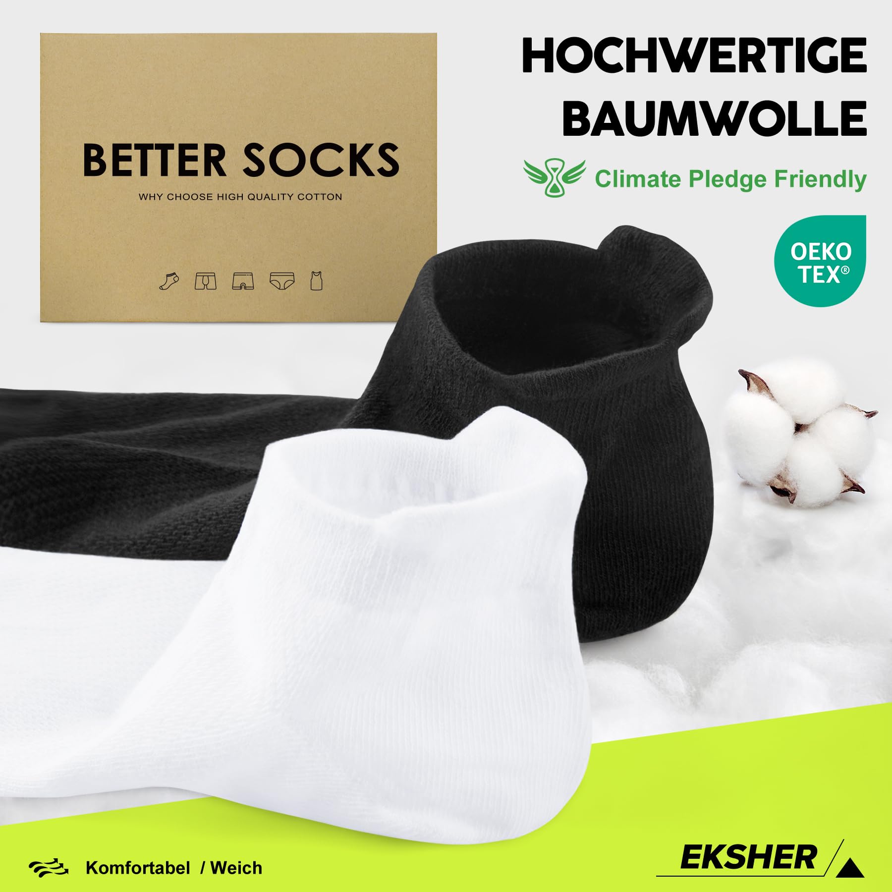 10 Paires Chaussette Basses Homme Femme, Coton Courtes Chaussettes de Sport, Respirant Anti Transpiration Antiderapante Socquettes Running Unisexe