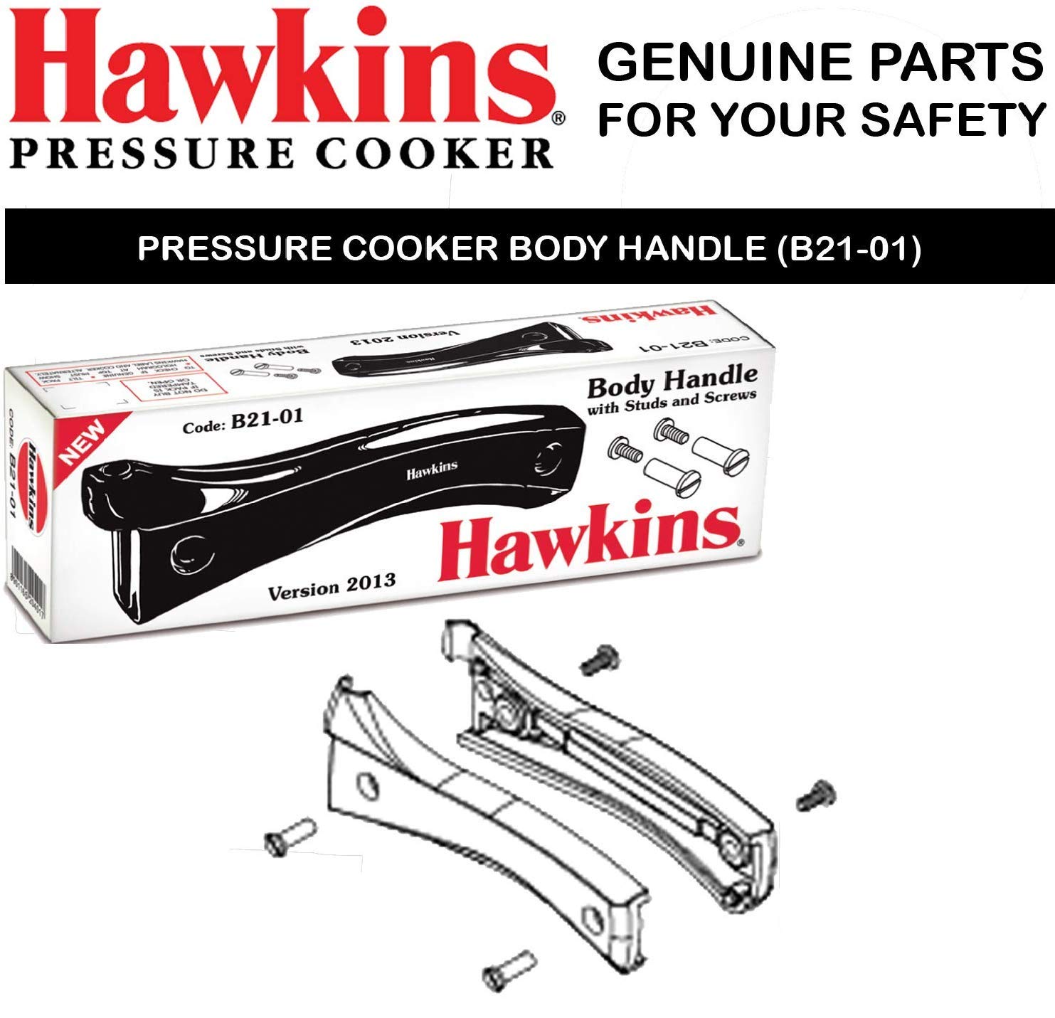 Body Handle for All Hawkins Pressure Cooker for B11-01