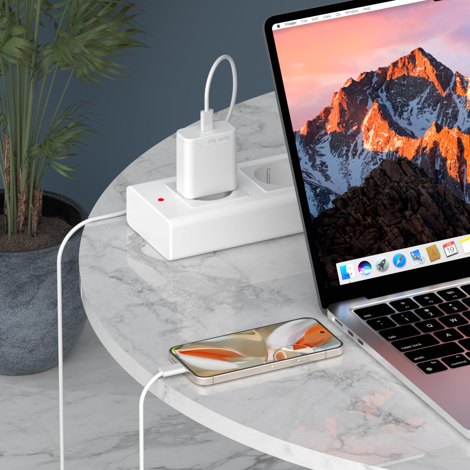 30W 2-Port USB-C/A Rapide Chargeur pour Google Pixel 10/9 Pro/XL/Fold, 9a/8/8a/8 Pro, 7/7a/7Pro