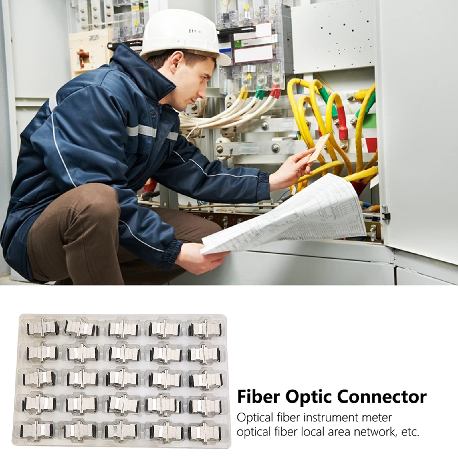 Coupleur à Fibre Optique Mavaol SC, Perte d'insertion Faible, Perte de rendement élevée, Adaptateur de Transfert de données Industriel et à Grande Vitesse Industriel et à Grande