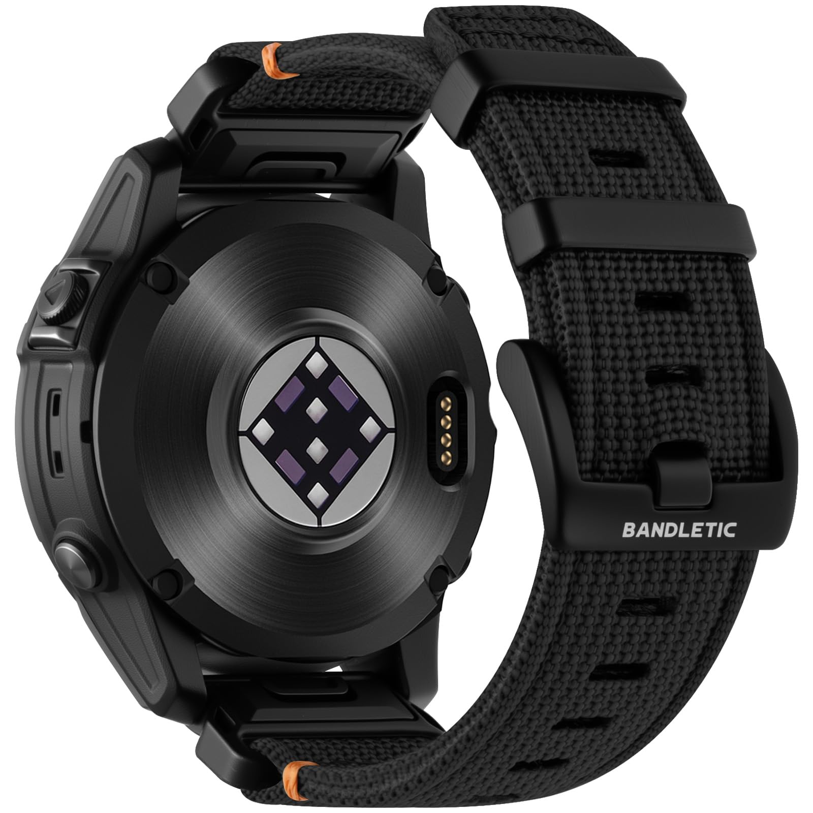 Photo 1 of Bandletic Compatible with Garmin Fenix 8 47mm 7 6 Watch Band - 22mm Quick Fit Rugged Nylon Strap for Fenix 7 6 Pro/5 Plus/Instinct 3 E 45mm 2 /Forerunner 965/955/945 /Approach S70/S62/S60 /Epix Pro 2