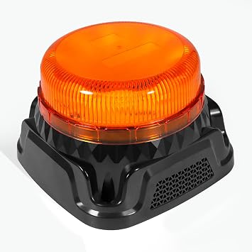 Agrieyes W223S w/Reverse Alarm Amber LED Beacon Lights, Emergency Strobe | Rotating Flashing, Warning/Strobe Flashing/Reverse Light, for Truck, Tractor, Forklift, Postal, Vehicle