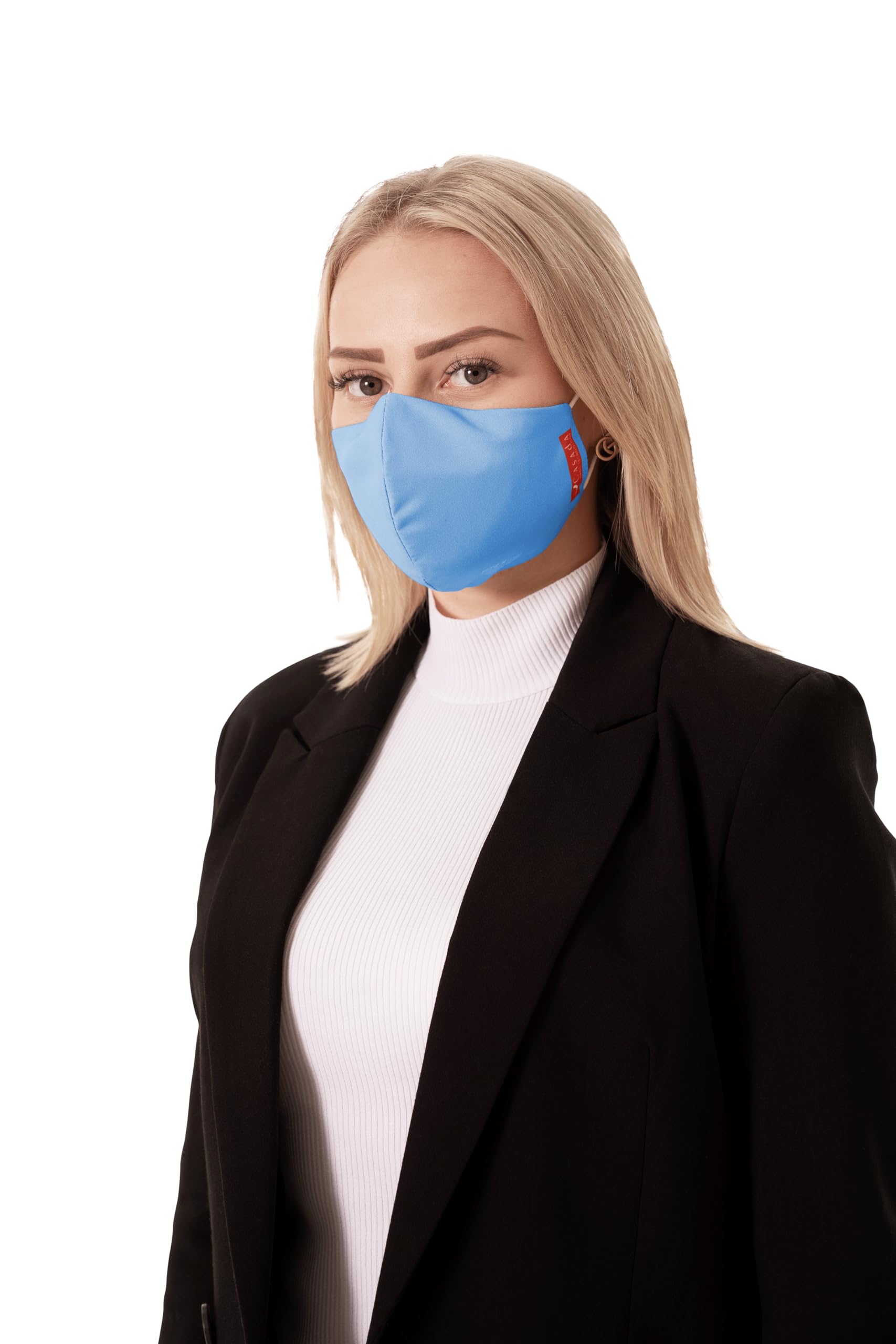 Casada FFP2 zertifizierte Nano-Maske-PRO hellblau ab 5er Set Gesichtsschutz Hygiene Schutzmaske Mehrwegmaske Mundschutz Wiederverwendbar Waschbar