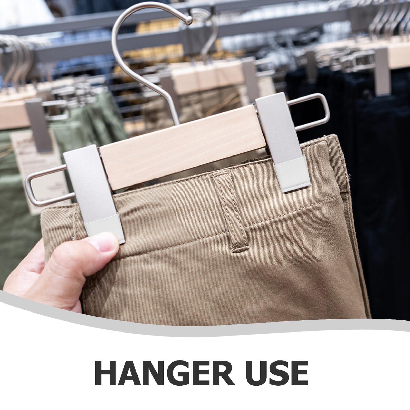 50 cintas de agarre de silicona antideslizantes para perchas de ropa, tiras protectoras transparentes para pantalones, fáciles de instalar, fundas antideslizantes para tiendas de ropa y uso doméstico
