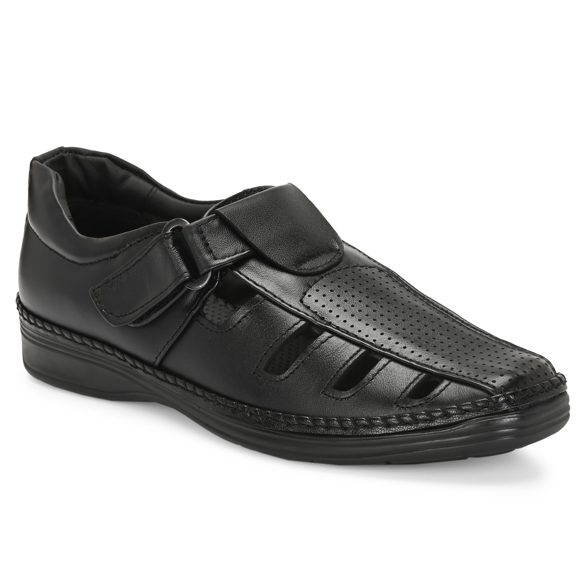 Men's Leather Sandals | Stylish & Comfortable Closure Casual Shoes | PU Sole-image-35
