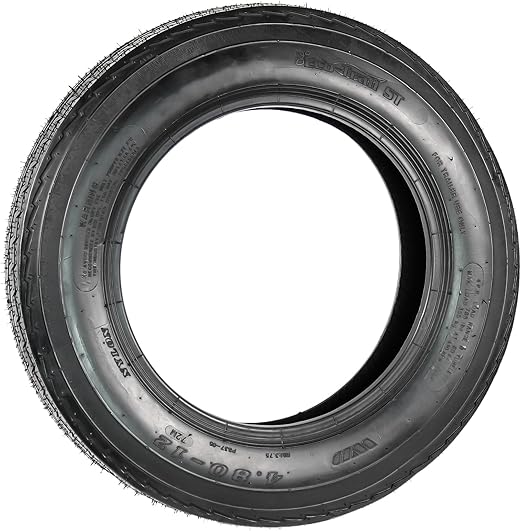 eCustomrim Trailer Tire 480-12 4.80-12 Load Range B 4 Ply D.O.T. Approved - 2 Year Warranty w/Free Roadside
