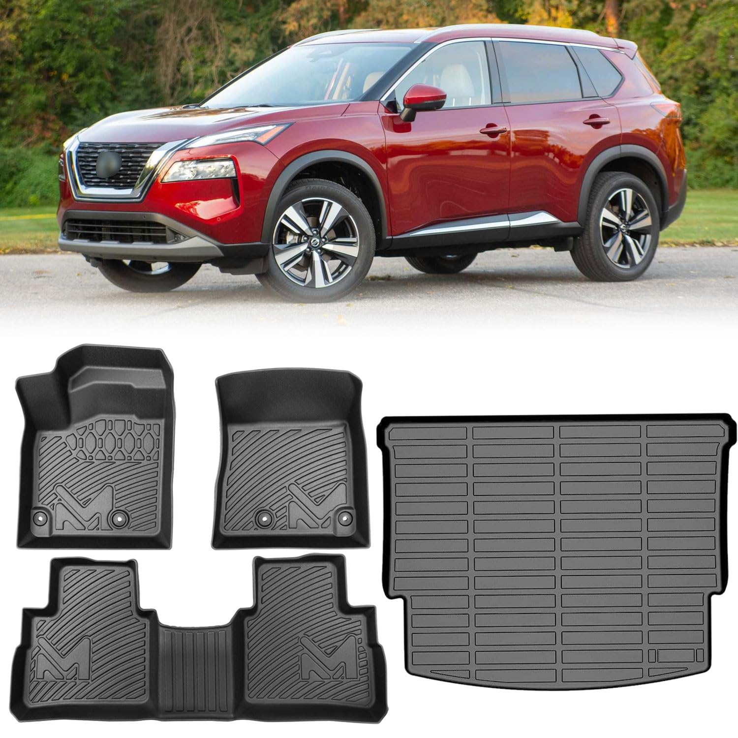 CMVT Auto TPE Floor Mats (Nissan Rogue 2021–2025)