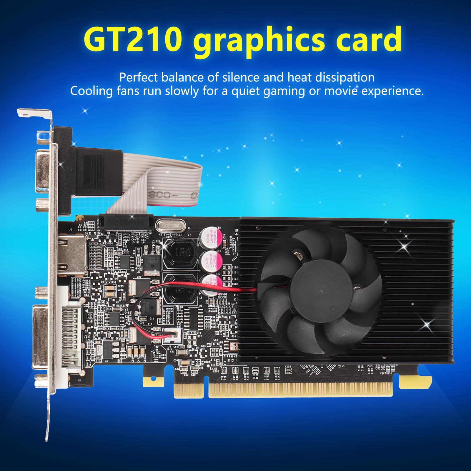 Scheda Grafica GT210, Scheda Grafica Da Gioco DDR3 Da 1 GB A 64 Bit Con Porte Dvi Vga Pcie 20 Scheda Grafica Per Computer Per Ufficio~p222974310
