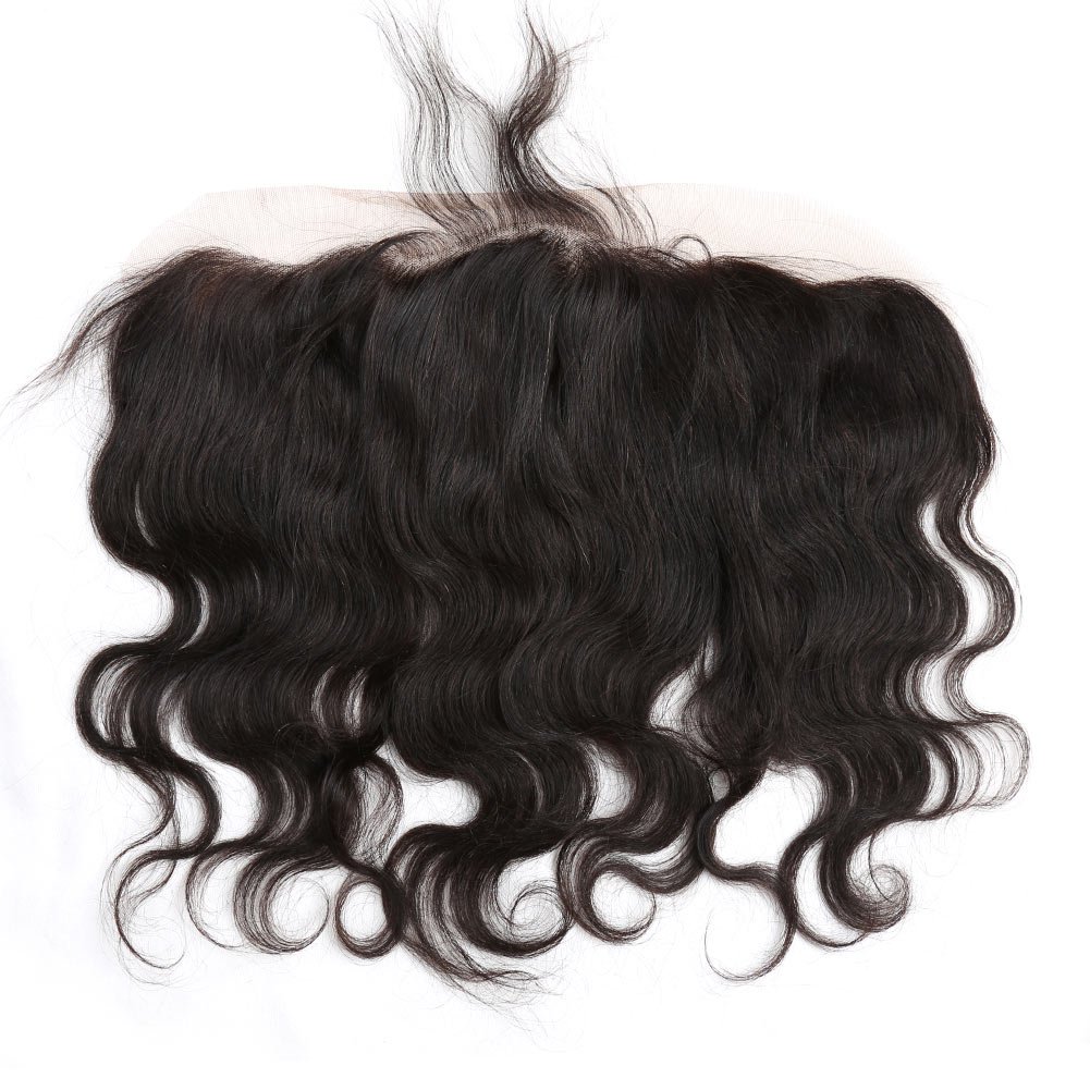 Bella Hair Ear to Ear 13x4 Lace Frontal Human Hair Body Wave 100% Remy Virgin Hair Frontal Pre-plucked Natural Hairline with Baby Hair 12inch