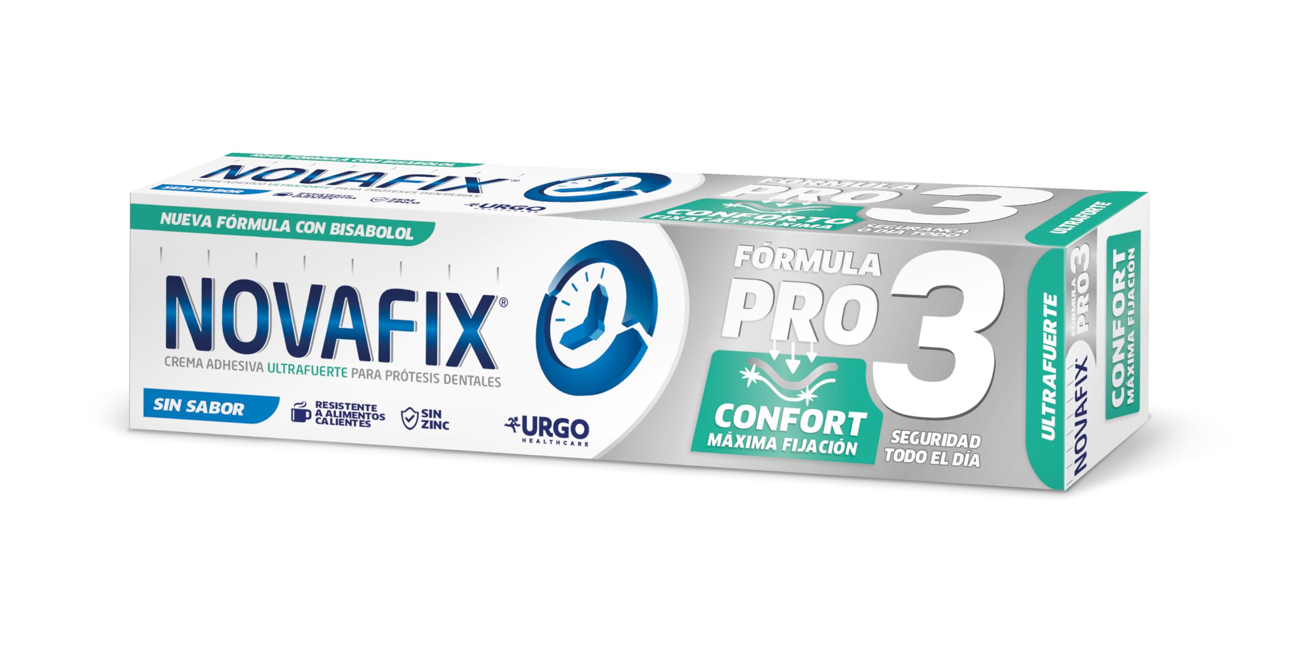 Urgo Novafix Pro3 Comfort Flavourless Denture Adhesive Cream 40g