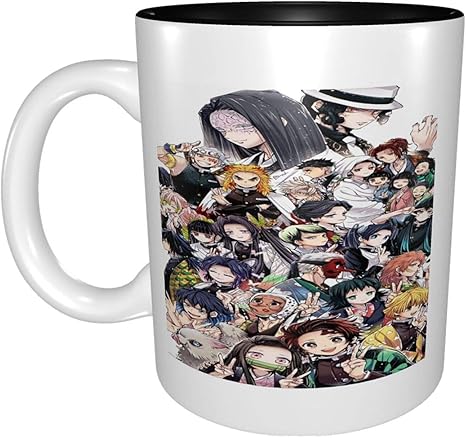 Amazon Co Jp 大容量 鬼滅の刃 マグカップ コーヒーカップ 陶器 電子レンジ対応 かわいい おしゃれ 大きめ 人気 アニメ グッズ 雑貨 ３３０ml ホーム キッチン