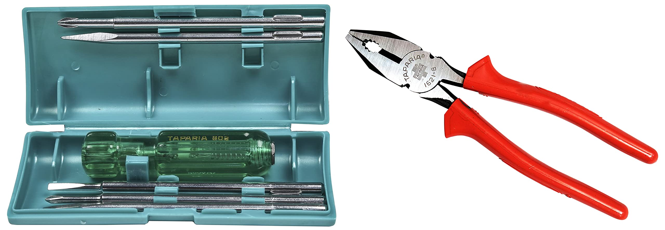 TAPARIA Insulated Lineman Combination Cutting Plier and 802 Screwdriver Set (B07HQVKVPB) Amazon Price History, Amazon Price Tracker