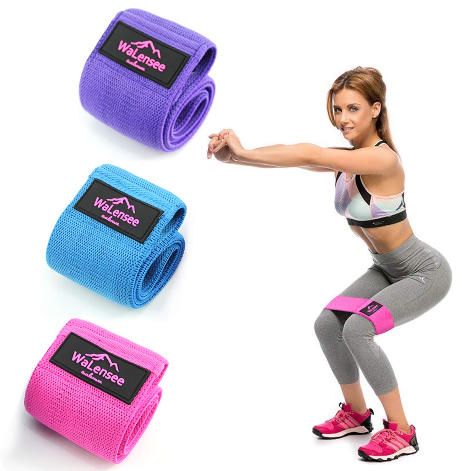 Buy Walensee Hip Bands, Leg Bands, Resistance Bands Non Slip, Hip Bands