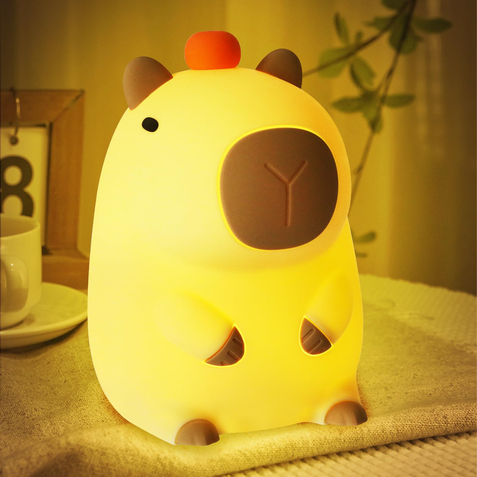 Veilleuse Bébé Éléphant En Silicone - 3 Modes Lumière, Contrôle Tactile, Minuterie 30 Min - Rechargeable USB-C