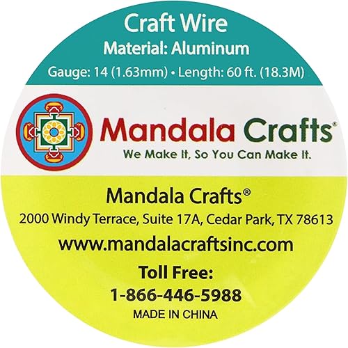 Miniatura 113 de Mandala Crafts - Alambre de aluminio anodizado de calibre 22 para hacer joyas - 137.2 m de alambre flexible surtido y coloreado - Doble para bonsái