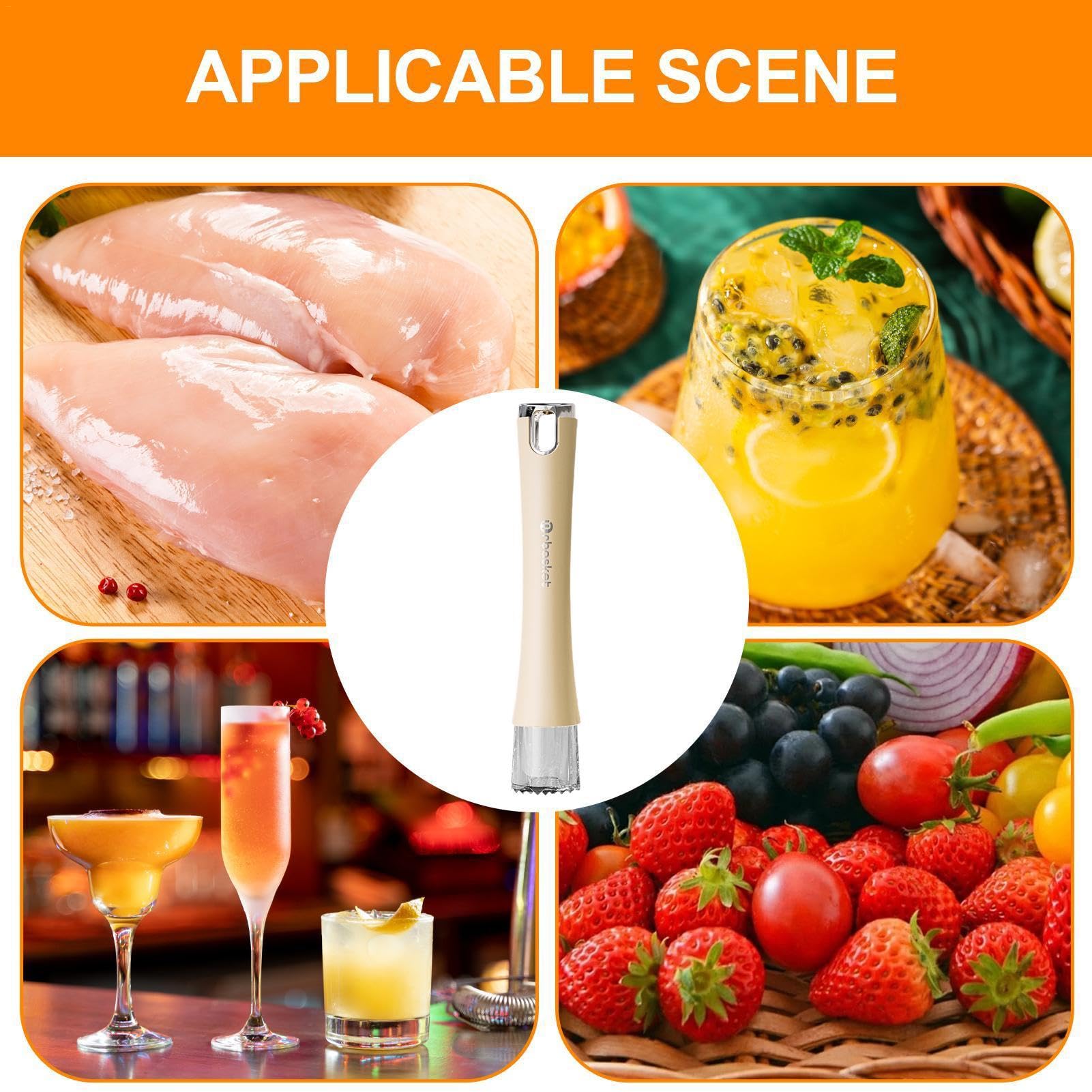 Pilon à Cocktail Multifonction – Bâton à Boissons, Presse-Fruits Et Broyeur à Glace Pour Shaker Et Thé Au Citron