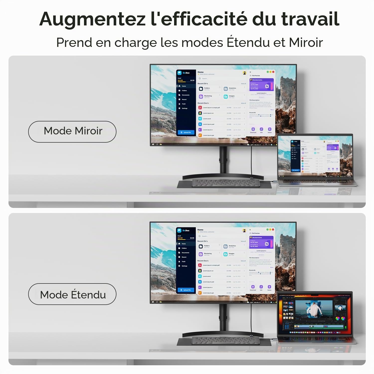 BENFEI Adaptateur DisplayPort 1.4 vers HDMI 2.1 8K@60Hz/4K@240Hz/1080P@480Hz, Conversion unidirectionnelle, Convertisseur Aluminium pour Moniteur de Jeu, téléviseur, AMD, NVIDIA