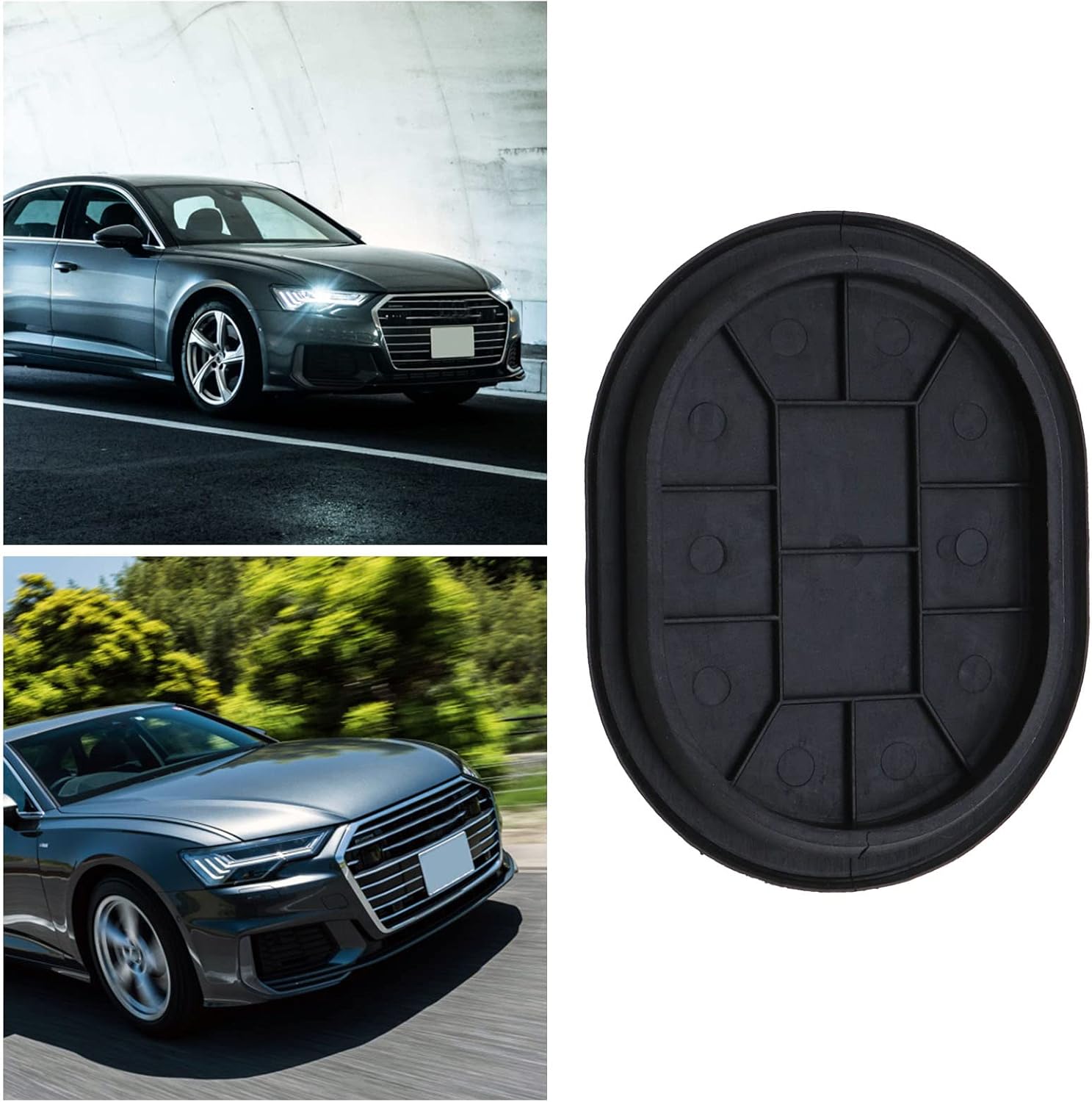 Front Wheel Arch Trim Cover Fender Liner Splash Guard Lid Rubber Front Wheel Fender Liner Cap Compatible with Audi A6 C6 2005-2011 4F0809967A 3B0809967 5J0809967
