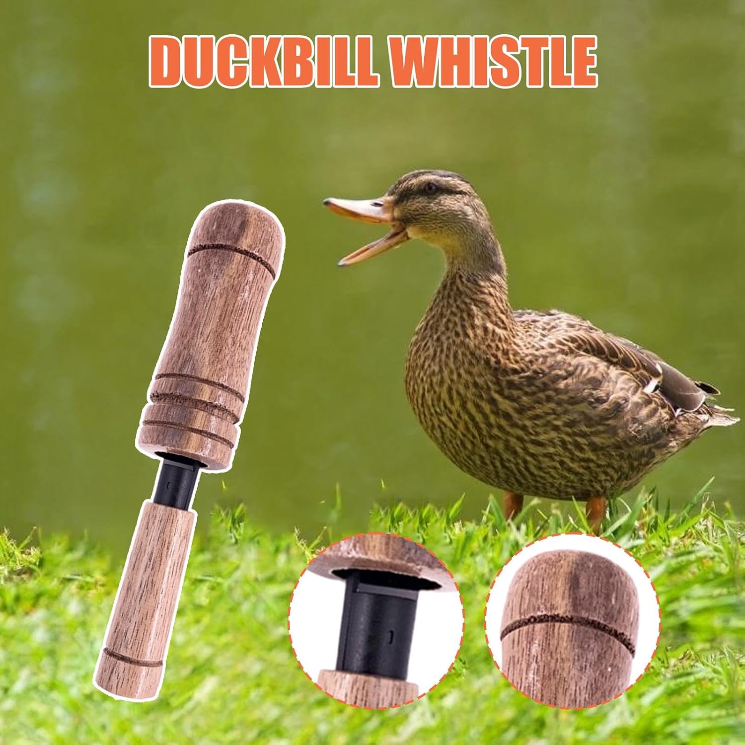 Duck Calls for Hunting Wooden Effective Attracting Portable | Attracting Whistle for Hunting Women Men Adults