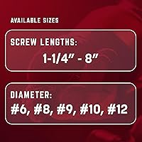 Vista 8 de GRK 103133#10 x TORNILLOS MULTIUSOS R4™ de 2-1/2" 80