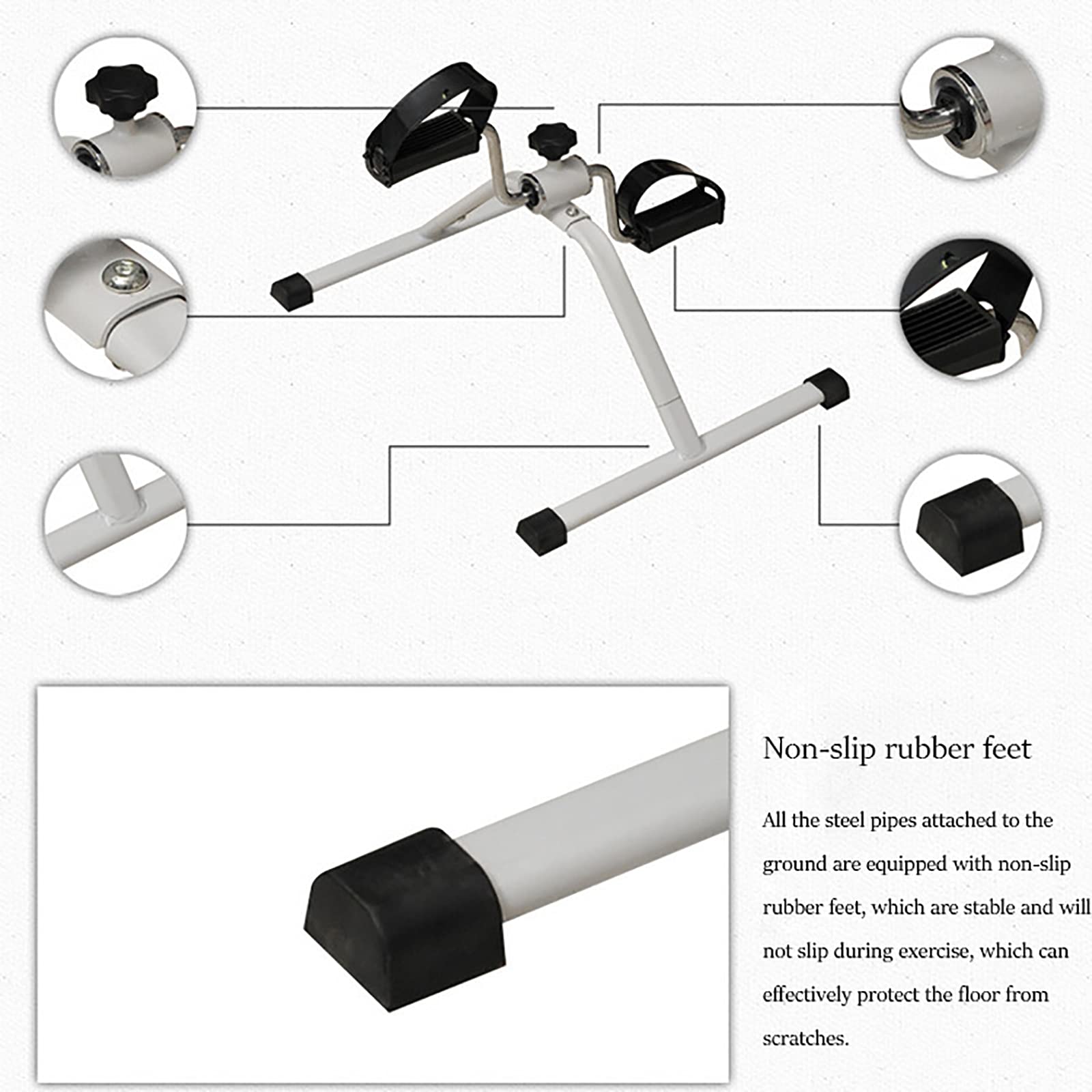 Przenośny do ćwiczeń elektryczny mini rower treningowy, przenośny sprzęt rehabilitacyjny w podeszłym wieku ćwiczenia udar rower treningowy narzędzie do regeneracji Maine rower p