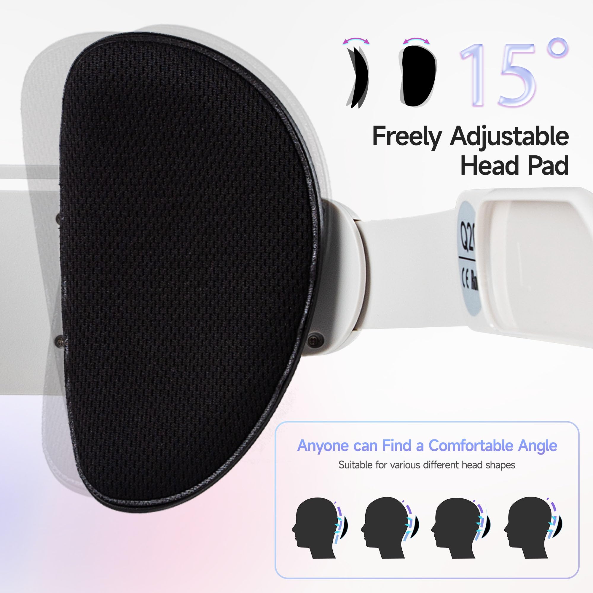 Head Strap for Quest 2, EasySMX�2023 New】 Adjustable Headstrap with Enhanced Support, Heat Dissipating Materials Quest 2 Accessories, Easy to Install, Light Weight, Comfortable and Secure Headstrap