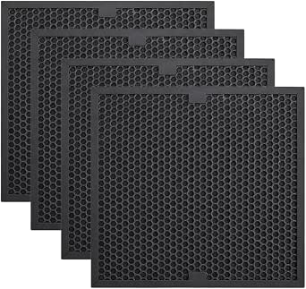 Nispira F301H HEPA500 BD-AS-550 Air Scrubber Carbon Filter Replacement, 4 Pack