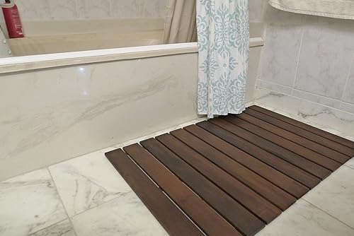 Vista 3 de 11111 - Alfombra de baño para suelo enrollable, 32 pulgadas x 42 pulgadas, marrón