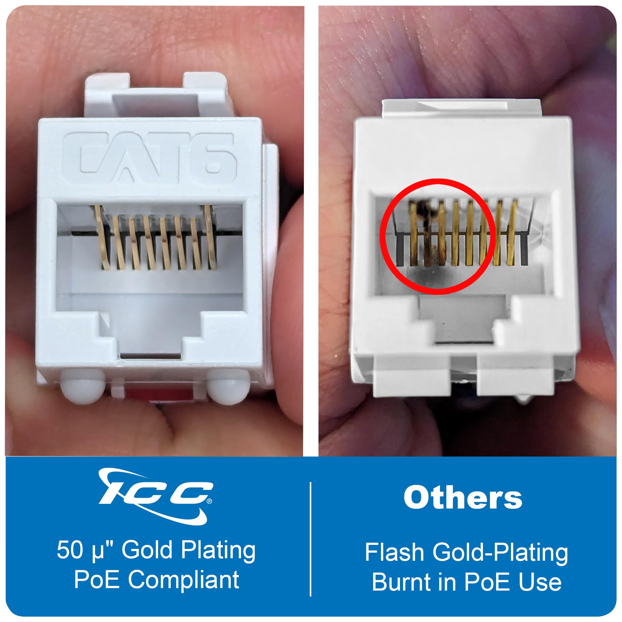 nicho★ Amazon.com: VCE UL Listed Cat6 RJ45 Keystone Jack Insert 25