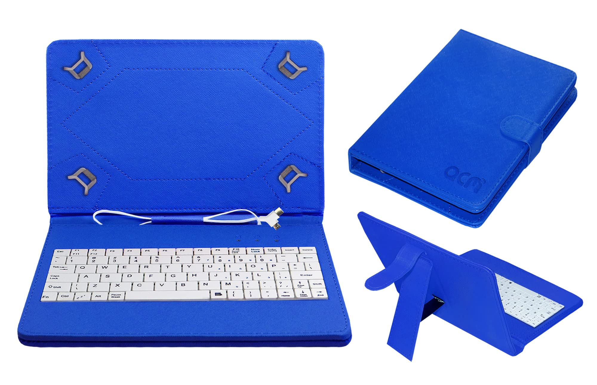 Acm USB Keyboard Case Compatible with Lenovo M10 Za500083In Tablet Cover Stand Study Gaming Direct Plug & Play - Blue (B0CTQBSHX1) Amazon Price History, Amazon Price Tracker
