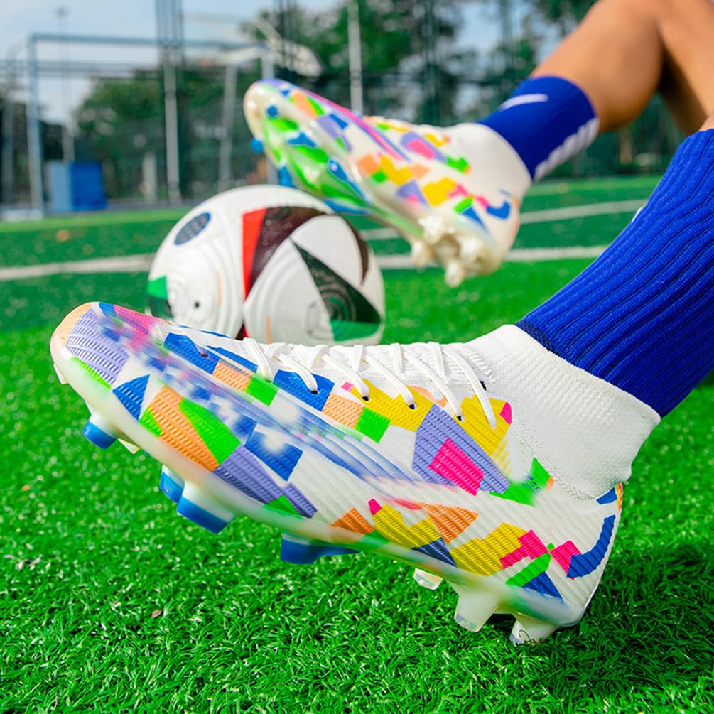 Crampon Foot Homme Chaussures de Football Professionnel Antidérapant Athlétisme Entrainement Football de Crampon Sport (KBA-K29, 45EU)