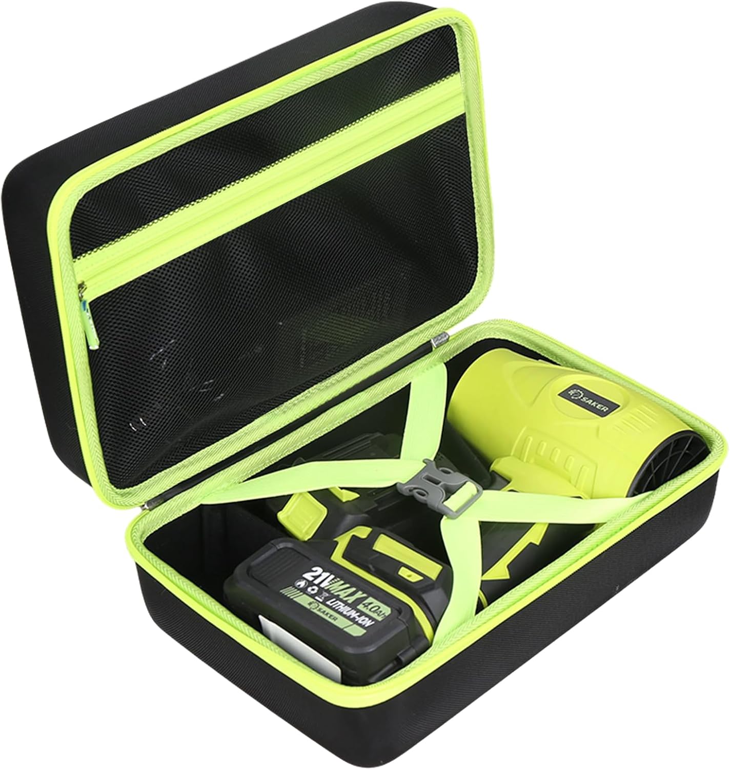 Case for Saker Cordless Leaf Blower Portable Dust Cleaner Handheld Blowers & Batteries - Hard Travel Protective Carrying Storage Box (Case Only)