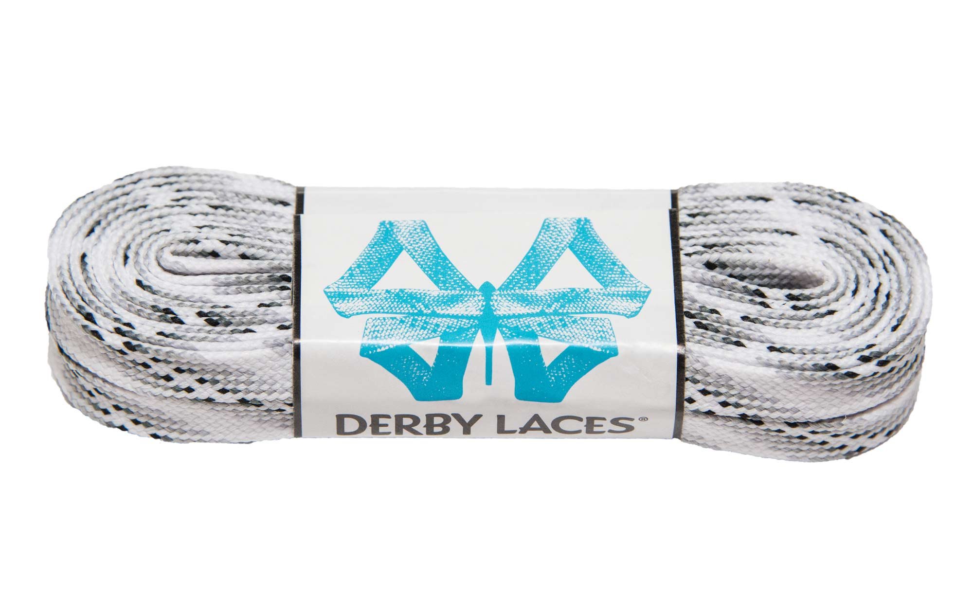 Derby Laces Smoke 108 Inch Waxed Skate Lace for Roller Derby, Hockey and Ice Skates, and Boots