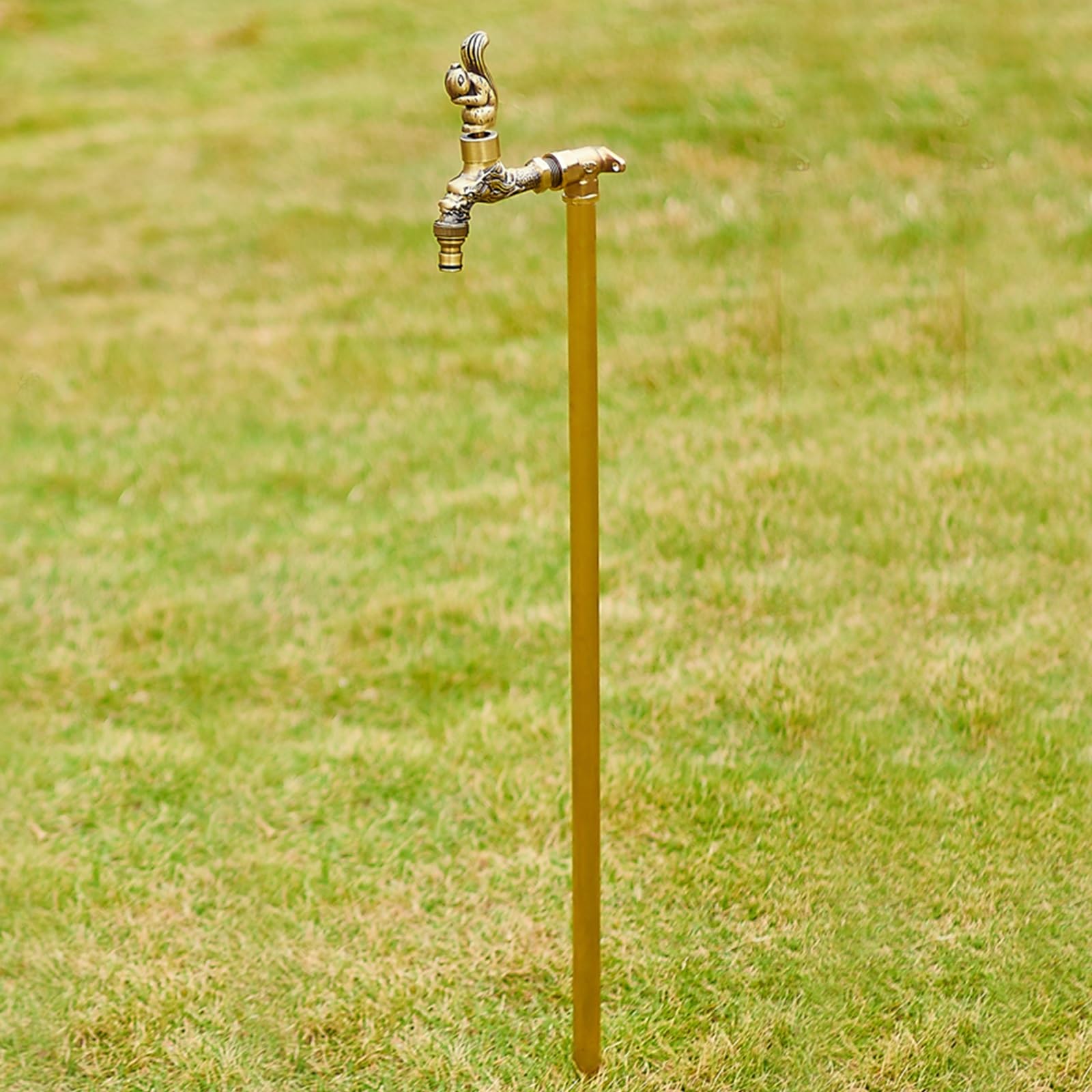 Robinet de jardin entièrement en cuivre de 60 cm pour un arrosage extérieur élégant et durable